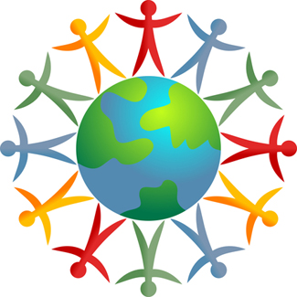 people around the world illustration